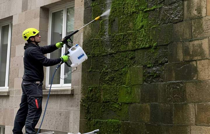 Démoussage façade Molsheim